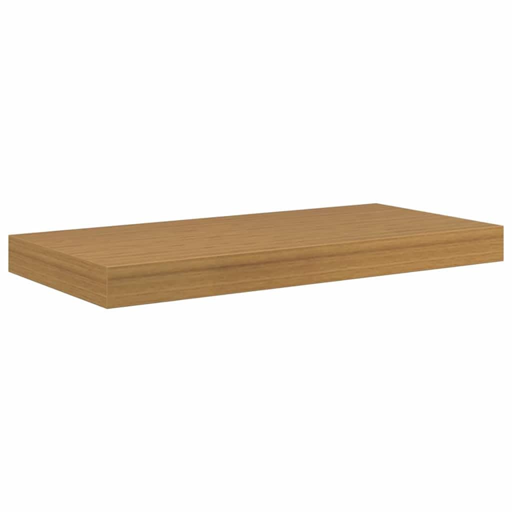 Wandregal Wandhalterung aus Holzwerkstoff Beige 50 x 23,5 x 3,8 cm 4er Set, schweberegal für Bücherregal, Küchenregal, Badregal, platzsparende Wandaufbewahrung