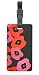 ORB Travel-PT208-Poppies-Black/Red- 2-Pack Luggage Name Tags ID Label Set of 2 Tags Business Card Suitcase Label