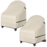 Picture of Porch Shield Waterproof Patio Adirondack Chair Cover 2 Pack Fits Outdoor Chairs 28W x 30D x 36H inch, Beige