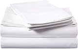 Tribeca Living® Egyptian Cotton Sateen 800 Thread Count Hemstitched Deep Pocket Sheet Set Queen White