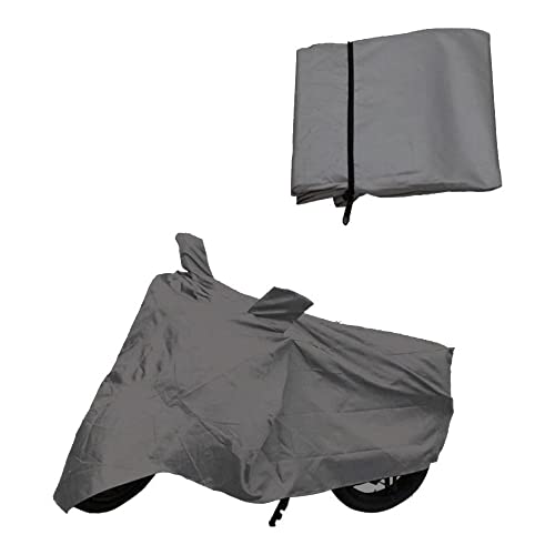 Image of Oshotto Water and Dust Proof Double Mirror Pocket Spyro Bike Body Cover Compatible with Tvs Wego (Grey)