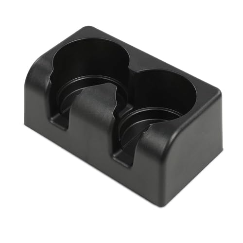 CNNELL Center Console Cup Holder Compatible with Chevy Colorado 2004-2012/Fit GMC Canyon 2004-2012 Front Rear Bench Seat Dual Console Insert Double Storage 19256630 89039575
