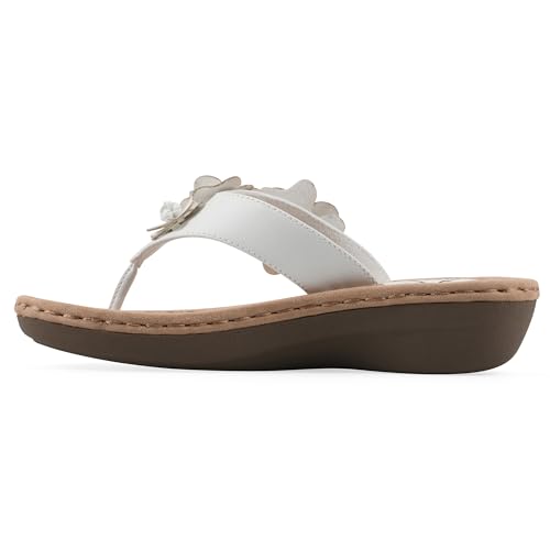 Image of Cliffs by White Mountain Women's Cushioned Cassilia Floral Sandal