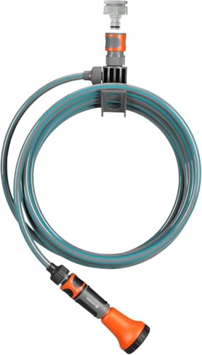 Gardena city gardening Terrassen-Spiralschlauch 7,5 m: Gartenschlauch mit integrierter Schlauchhalterung, 9 mm Schlauchdurchmesser, mit Original Gardena Systemteilen und Brause (18411-20) Gardena city gardening Terrassen-Spiralschlauch 7,5 m: Gartenschlauch mit integrierter Schlauchhalterung, 9 mm Schlauchdurchmesser, mit Original Gardena Systemteilen und Brause (18411-20)