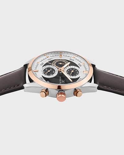 Image of Denial Klein Attractive Dial Leather Strap Watch for Men