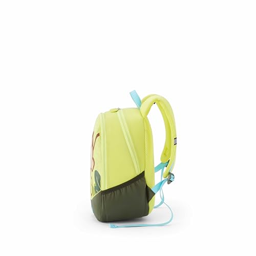 Image of American Tourister Buzzy | 13 Ltrs | 2 Compartments | Bottle Pocket | Ergonomic Padded Back Panel & Shoulder Straps | Kids Backpack | 1 Year International Warranty | Monkey Green