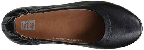 Fitflop Allegro-Leather, Sneaker Mujer, Negro (Black), 39 EU