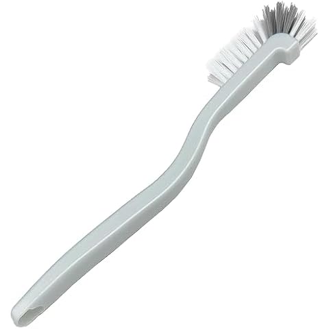 JIANYI Kitchen Scrub Brush, Right Angle Cleaning Brush for Sink Household Dish Pot Pan Edge Corners, Stiff Brushes for Small Spaces Grout Tile Lines Deep Cleaning with Stiff Bristles Cover