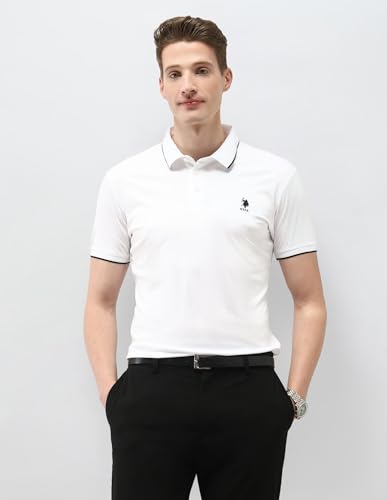 Image of U.s.Polo Association Men's Solid Regular fit Polo Shirt