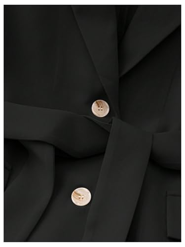 Floerns Women's Elegant Sleeveless Vest Blazer Button Lapel Collar Work Jacket Coat3