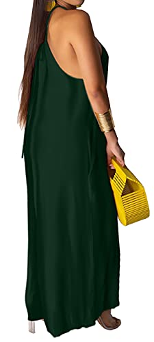 Sexy Jumpsuits For Women Casual Spaghetti Strap Plus Size Loose Jumpsuit Summer Beach Tie Dye Romper Wide Leg Pants With Pockets #TOP1
