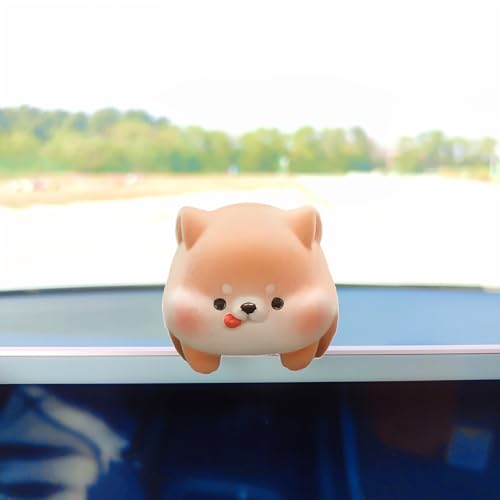 Image of Cute Furry Animal Rear View Mirror Accessories, Car Dashboard Decoration | Soft Texture, Car Interior Accessories, Ornament for Car Screen, Rearview Mirror or Computer Monitor