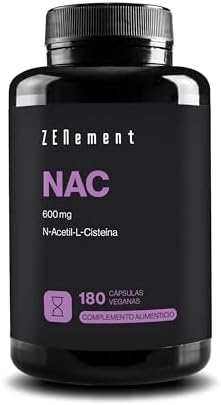 NAC N-Acetil-Cisteína 600 mg - 180 Cápsulas Veganas | Suministro ...