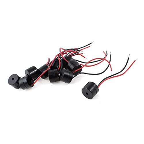 Davitu Electrical Equipments Supplies - 10PCS DC 12V Wired Connector Active Electronic Buzzer 85dB