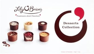 Lily O'Brien's Desserts Collection 210g - 16 Assorted Chocolates from 6 dessert inspired recipes - Present, Sharing Box, Celebration, Well done, Birthday, Valentines Day, Mothers Day