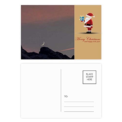 Cartes postales Moon Mountain Sky Père Noël lot de 20 pour correspondances