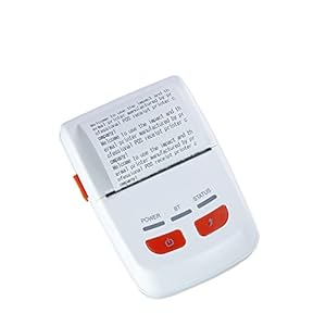 Witte ontvangstprinter 58 mm Derect Thermal Printer USB Bluetooth-interface commerciële express mini-draagbare printer