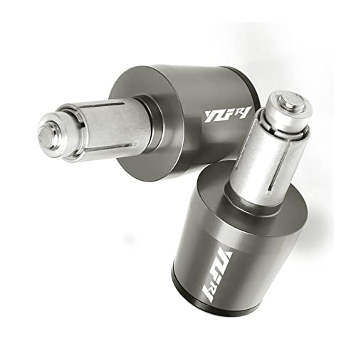 Curseur poignées moto 22mm embouts bleus pour réduire vibrations sur YZF R1 R1M