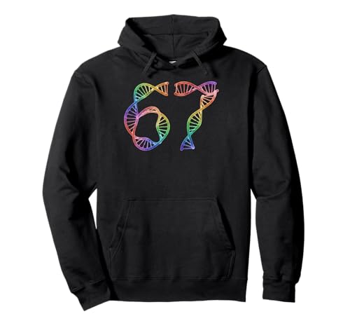 67 Funny Number Meme DNA Replikation Molekularbiologie Humor Pullover Hoodie