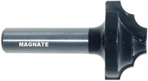 Magnate 3495 Double Bead Flat Plunge Carbide Tipped Router Bit - 1/4" Radius