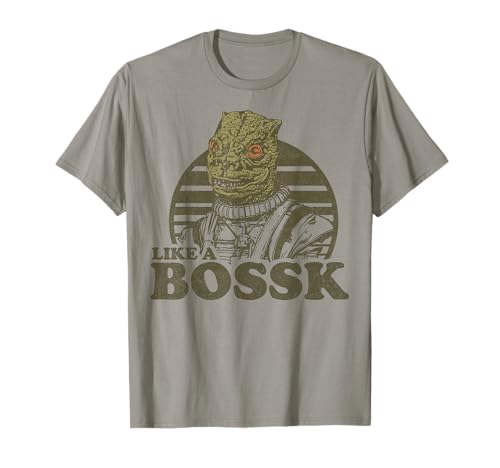 Star Wars Like a Bossk Bounty Hunter Retro Logo T-Shirt