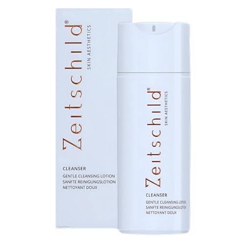 Zeitschild® Cleanser, Loción limpiadora suave, limpieza facial sin tensioactivos con aceite de moringa & OLT®. Descongela suavemente el maquillaje y las impurezas | Para pieles sensibles, secas a muy