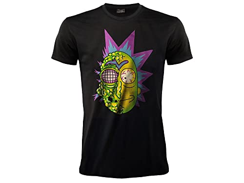 Fashion UK Camiseta Rick And Morty. Camiseta Mutant Rick. Negro. Camiseta unisex Adulto y Niño., Negro , XS