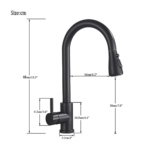Grifo extraíble negro para fregadero que transforma tu cocina en un espacio funcional 4