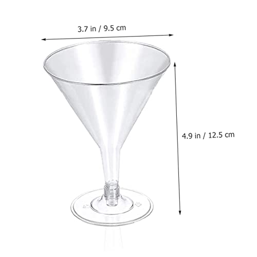 Luxshiny 24 Peças De Vidro De Champanhe Descartável Copos Descartáveis ​​Copos De Champanhe De Plást