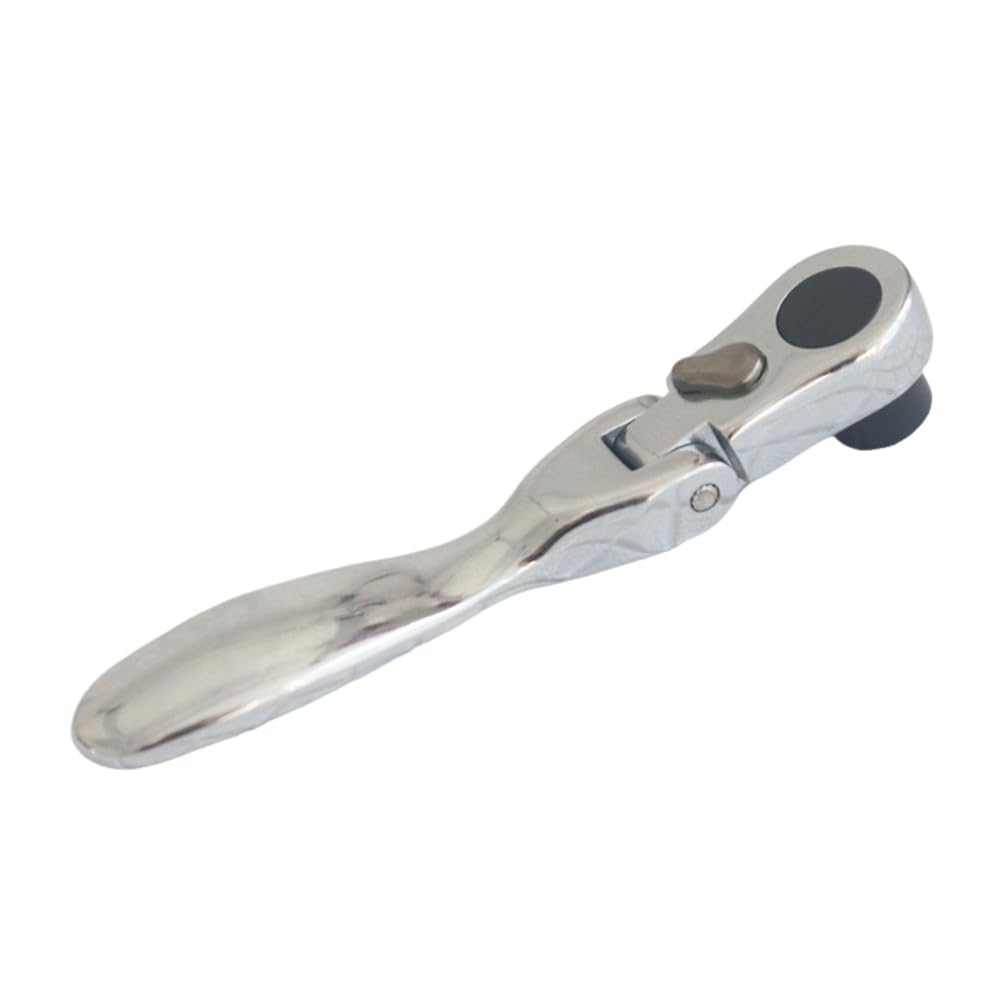 Aundhegrtt As Shown 2-In-1 Mini Ratchet Wrench With Activity Head, Carbon Steel Double-Ended Wrench For Automotive Home Repair