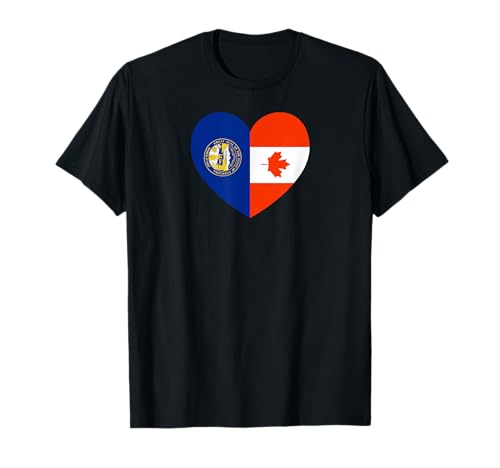 Nebraska and Canada Flags: Heart Shaped Unity T�V���c