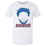 500 LEVEL Joel Embiid Shirt (Cotton, Large, White) - Joel Embiid Silhouette B