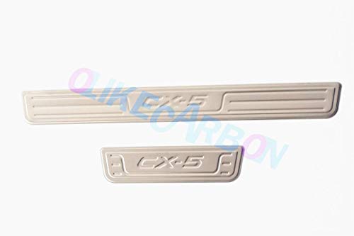 Olike For Mazda Cx-5 Cx5 2013-2016 Door Sill Scuff Plate Guard Sills Protector Trim (B) #TOP2