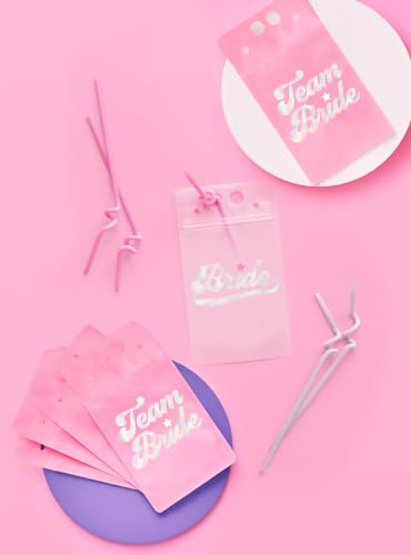 xo, Fetti Bachelorette Party Team Brides Drink Pouches 16 miniatura 4