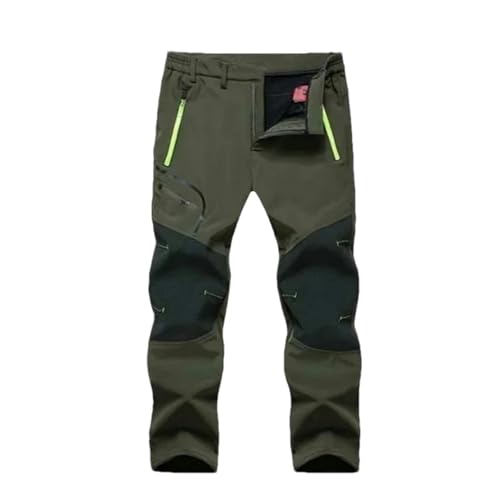 Men's Outdoor Waterproof Hiking Trousers Camping Climbing Skiing Trekking Softshell Fleece Warm Pants2