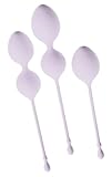 Beau Coeur Elorin, drei teiliges Love-Ball-Set, softe Liebeskugeln zum training des Beckenbodens, in verschiedenen Größen, ideal für Einsteiger und Fortgeschrittene, hautfreundlich, in lila