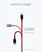 Anker USB C Cable, Powerline+ USB-C to USB-A [10ft], Double-Braided Nylon Fast Charging Cable, for Samsung Galaxy S10/ S9 / S9+ / S8 / S8+ / Note 8, LG V20 / G5 / G6, and More (Red)