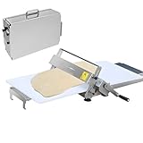 【Attrezzatura da forno versatile】Questa macchina per stendere la pasta pieghevole consente di appiattire e allungare facilmente l'impasto. particolarmente adatta per preparare croissant, pasticcini, ciambelle, croissant, torte, biscotti, pizza, pasta frolla con ripieno di frutta. La macchina stenditrice manuale fai da te con spessore regolabile soddisfa le tue molteplici esigenze di cottura.