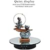 JAYEGT 3 In 1 Motorized Rotating Display Stand With 5.74/7.08/8.66 Inch Replacement Cover,Max 22lbs Load , 3D Models, Cake - Black