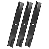 IDEASURE 601124 High Lift Blades for 54' Deck, 797696 Mower Blades Compatible with Hu-stler Raptor SD, Fastrak, Super Z Series Lawn Mower, Replaces 601012, 601013, 602416, 797704, 797712, 3 Pack