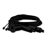 Entrega rápida TUNNEL - Sistema de suspensión con cable de alambre para abrazaderas (acero, 150 cm), color negro