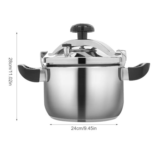 Stainless Steel Pressure Cooker 6.35 Qt Eco-Friendly & Safe for Family Meals