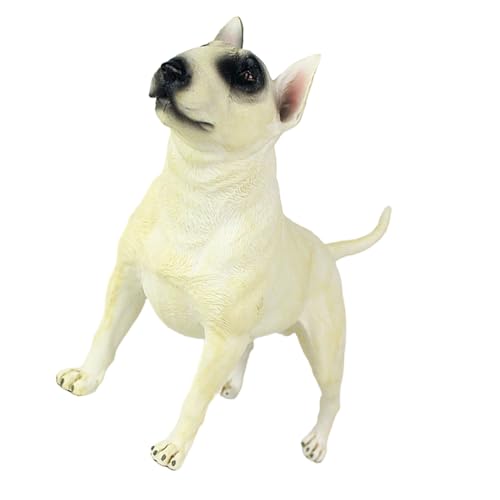 Figurine Chien Bull Terrier YARNOW Modèle Stable pour Ornement de Bureau Fixe