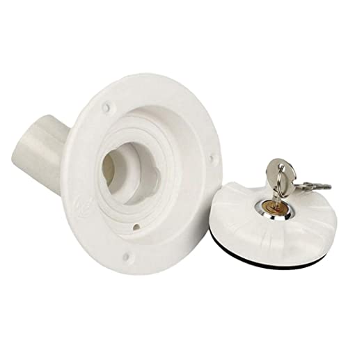 Capa de agua de autocaravana Tapa de llenado de agua de de con 2 llaves Equipo de tanque de relleno de entrada