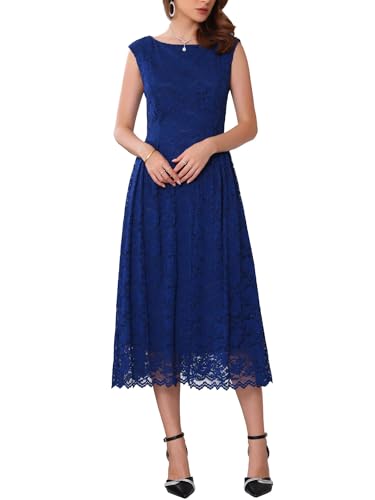 Abito in Pizzo Blu Navy