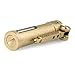 Classic Design Antique Style Brass Metal Oil Petrol Cigarette Lighter with Fuel Window (Brass)