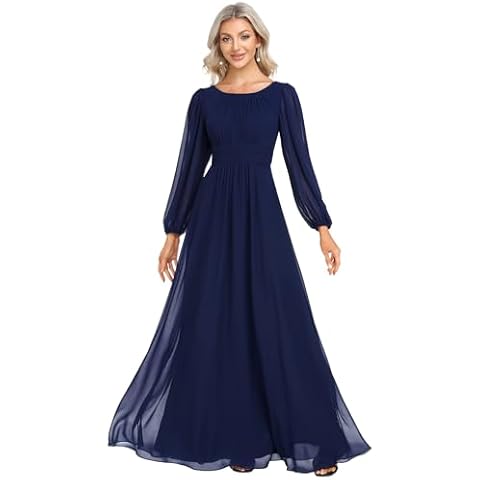 Ever-Pretty Navy Blue Floor Length Dress Cover