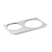 Vollrath 72227 Steam Table Adapter Plate One 8-1/2"Diam. Hole, One 10-1/2" Diam. Hole