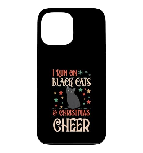 I Run On Black Cats And Christmas Cheer �}�b�`���OX-Mas Squad �X�}�z�P�[�X iPhone 13 Pro Max �p