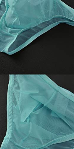 Underwear Men's Briefs Thongs Half Transparent Underpants3